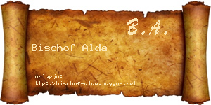 Bischof Alda névjegykártya